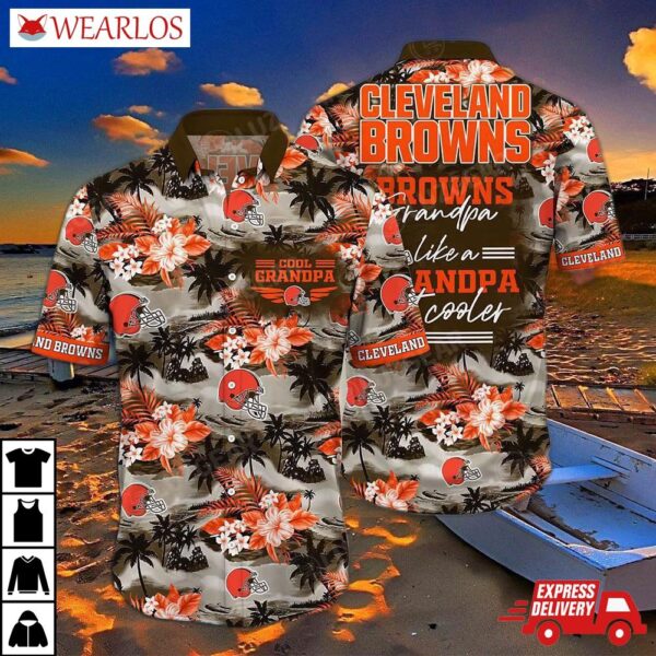 Cleveland Browns Grandpa Vibes Hawaiian Shirt