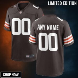 Cleveland Browns Nfl 2025 Personalized Custom Brown Jersey