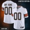 Cleveland Browns Nfl 2025 Personalized Custom White Jersey