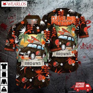 Cleveland Browns Retro Surf Hawaiian Shirt