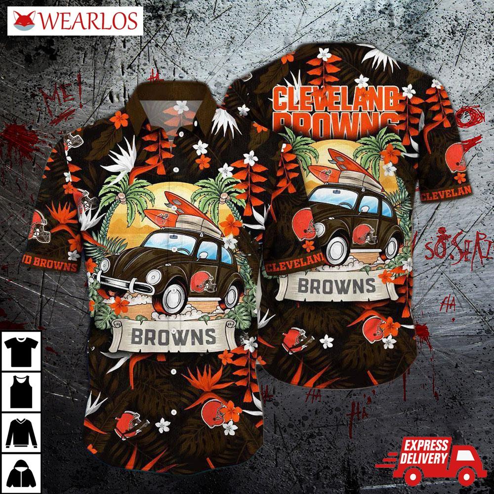 Cleveland Browns Retro Surf Hawaiian Shirt