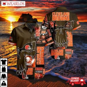 Cleveland Browns Skull Champion Hawaiian Shirt
