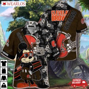 Cleveland Browns Surf & Turf Hawaiian Shirt