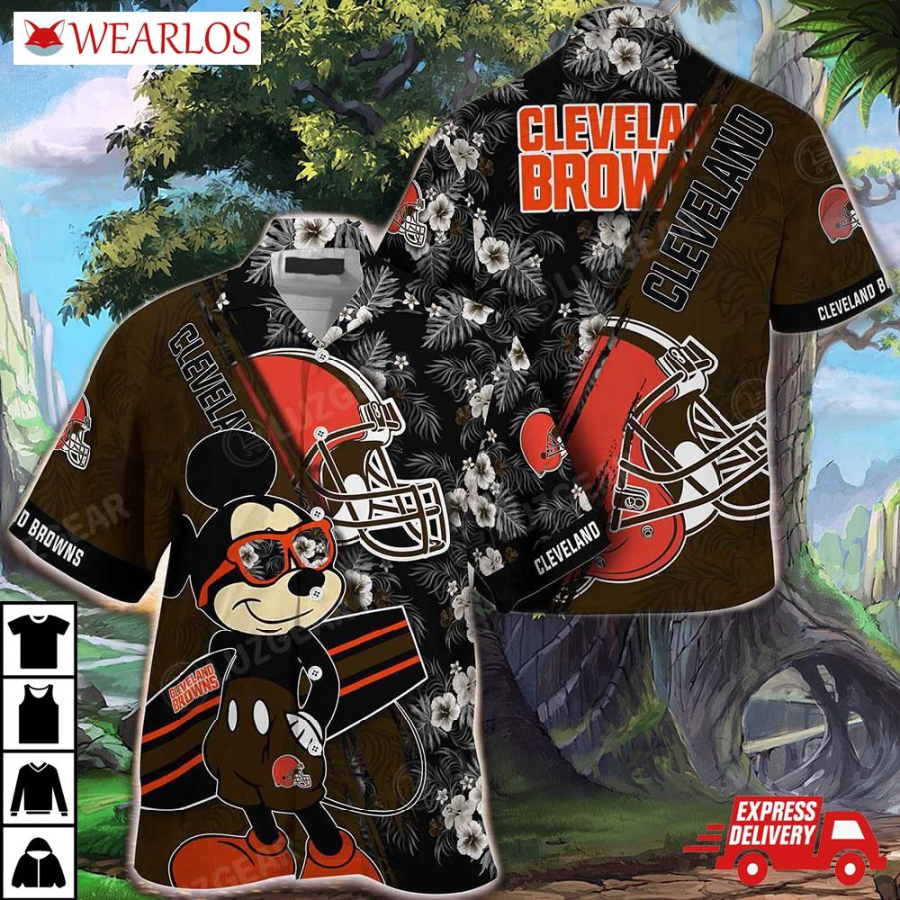 Cleveland Browns Surf & Turf Hawaiian Shirt