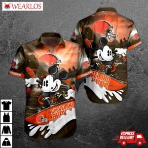 Cleveland Browns Surfing Adventure Hawaiian Shirt