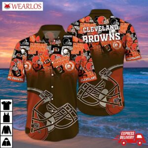 Cleveland Browns Team Spirit Collage Hawaiian Shirt