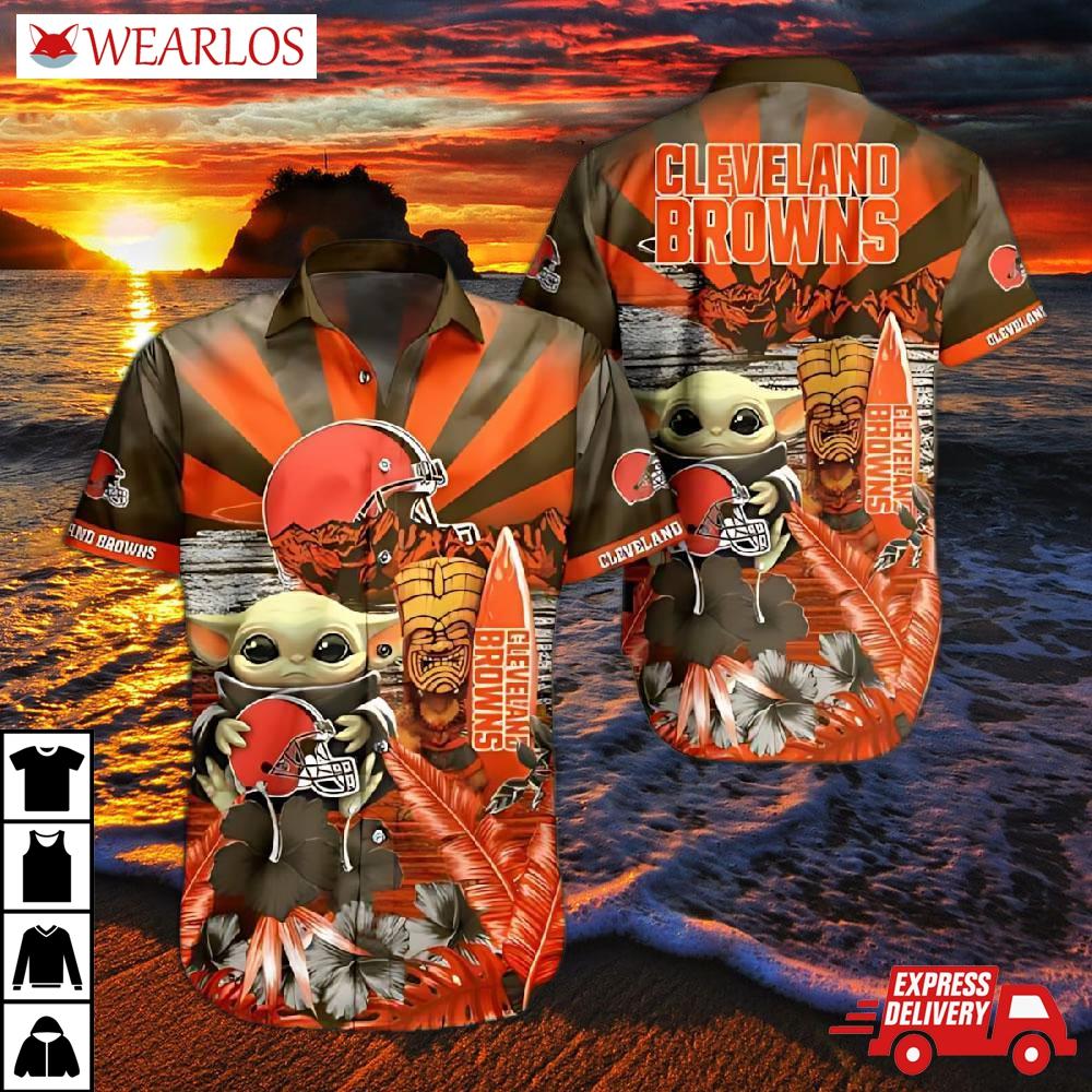 Cleveland Browns Tiki Time Hawaiian Shirt