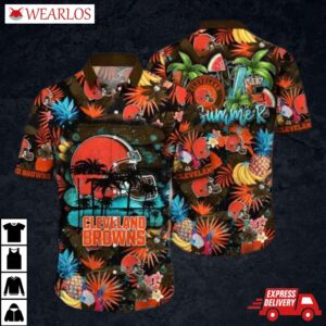 Cleveland Browns Tropical Vibes Hawaiian Shirt