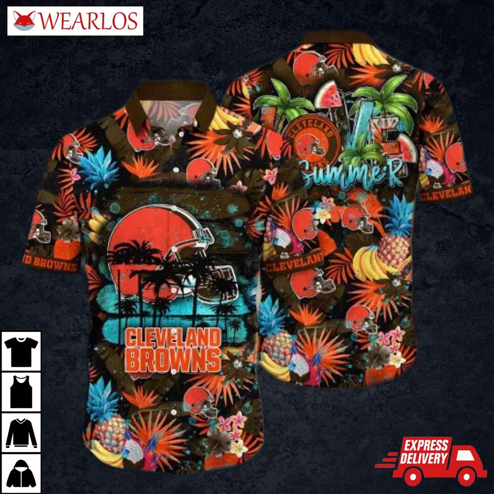 Cleveland Browns Tropical Vibes Hawaiian Shirt