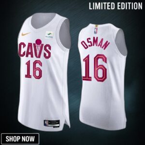 Cleveland Cavaliers Cedi Osman 16 -23 Association Edition White Jersey