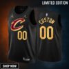 Cleveland Cavaliers Custom 00 Statement Edition Black Jersey -23 Swingman