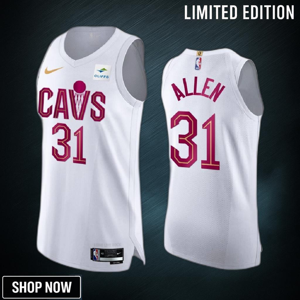 Cleveland Cavaliers Jarrett Allen 31 -23 Association Edition White Jersey