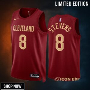 Cleveland Cavaliers Lamar Stevens 8 -23 Icon Edition Wine Jersey Swingman