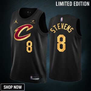 Cleveland Cavaliers Lamar Stevens 8 Statement Edition Black Jersey -23 Swingman