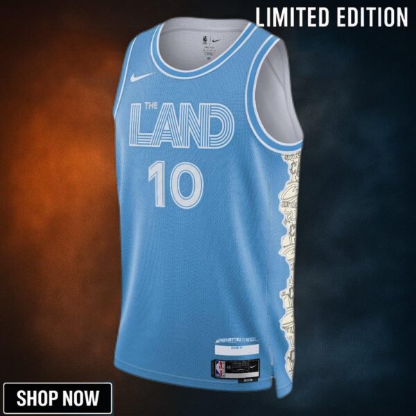 Cleveland Cavaliers Nike City Edition Swingman Jersey - Blue Darius Garland Unisex