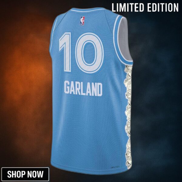 Cleveland Cavaliers Nike City Edition Swingman Jersey - Blue Darius Garland Unisex