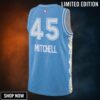 Cleveland Cavaliers Nike City Edition Swingman Jersey - Blue Donovan Mitchell Unisex