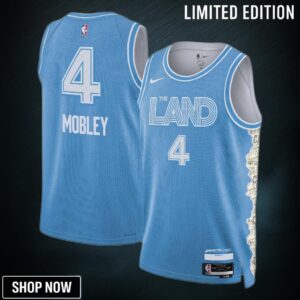 Cleveland Cavaliers Nike City Edition Swingman Jersey - Blue Evan Mobley Unisex