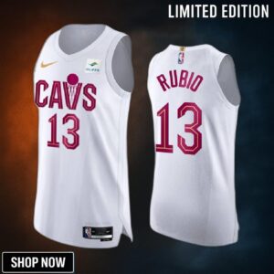 Cleveland Cavaliers Ricky Rubio 13 -23 Association Edition White Jersey