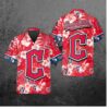 Cleveland Guardians Hibiscus Emblem Hawaiian Shirt