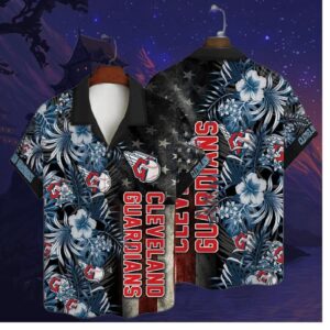 Cleveland Guardians Stars & Stripes Hawaiian Shirt