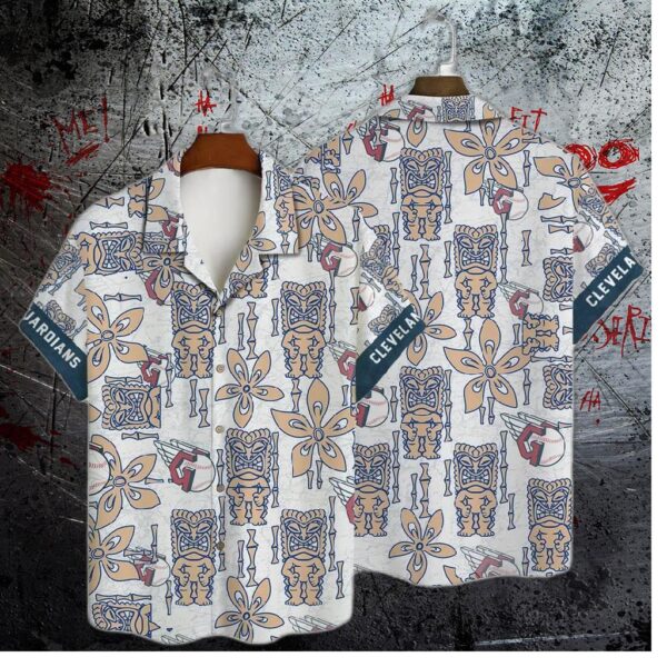 Cleveland Guardians Tiki Aloha Hawaiian Shirt