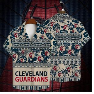 Cleveland Guardians Tribal Print Hawaiian Shirt
