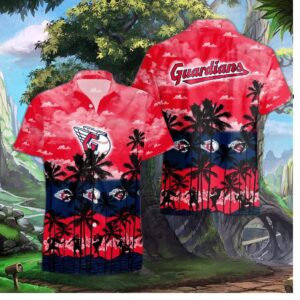Cleveland Guardians Tropical Sunset Hawaiian Shirt