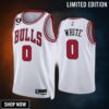 Coby White 0 Chicago Bulls Men Jersey -23 Association Edition No.6 Patch