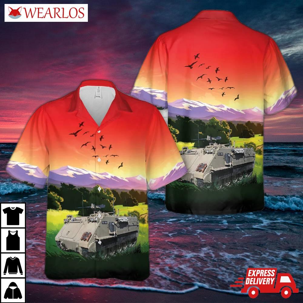 Colombian Army M113a1 Apc Hawaiian Shirt