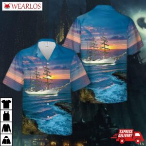 Colombian Navy Arc Gloria Hawaiian Shirt