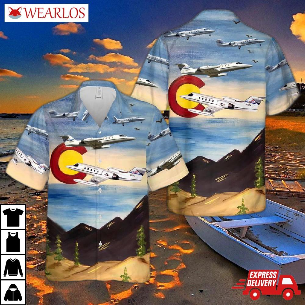 Colorado Air National Guard 200th Airlift Squadron - C-21a Learjet 86-0374 Hawaiian Shirt