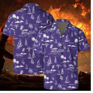 Colorado Rockies Coastal Sail Hawaiian Shirt