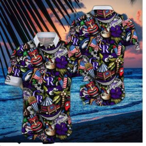 Colorado Rockies Festive Tiki Hawaiian Shirt