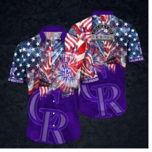 Colorado Rockies Fireworks Celebration Hawaiian Shirt