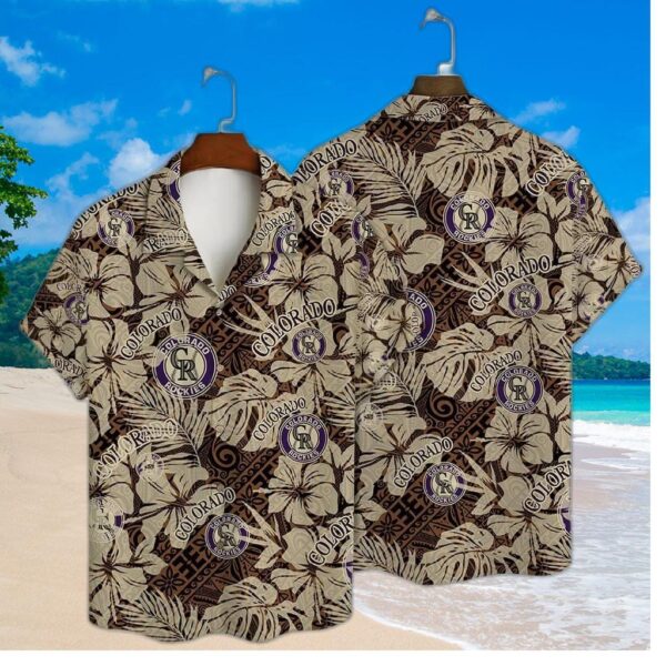 Colorado Rockies Island Fern Hawaiian Shirt