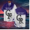Colorado Rockies Minimalist Splash Hawaiian Shirt