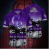 Colorado Rockies Twilight Palms Hawaiian Shirt