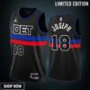 Cory Joseph 18 -23 Detroit Pistons Black Statement Edition Jersey Swingman