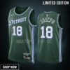 Cory Joseph 18 -23 Detroit Pistons Green City Edition Jersey Swingman