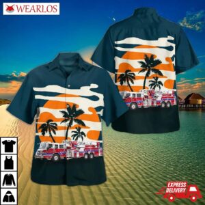 Council Bluffs, Iowa, Bluffs Fire Department Hawaiian Shirt
