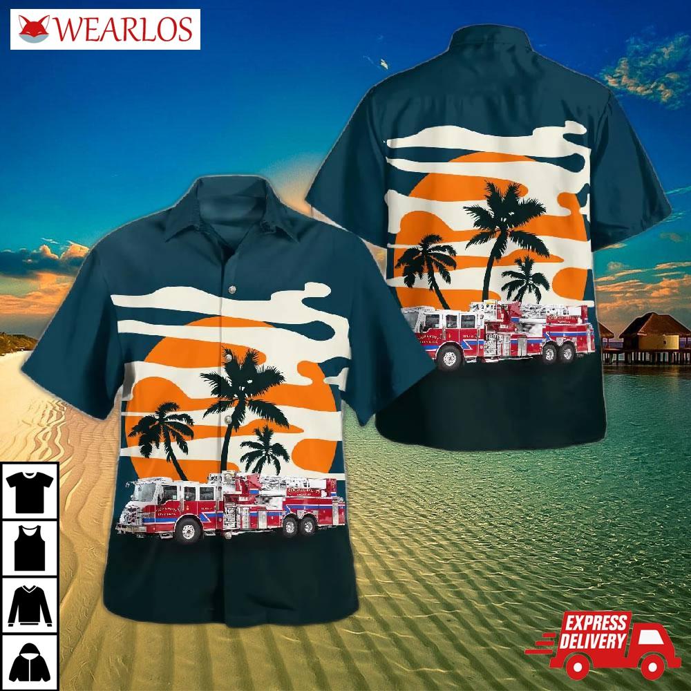 Council Bluffs, Iowa, Bluffs Fire Department Hawaiian Shirt