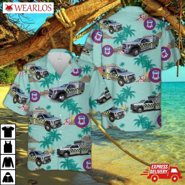 County Of Charleston South Carolina Ems Hawaiian Shirt