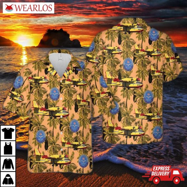 Croatian Air Force Canadair Cl-415 Hawaiian Shirt