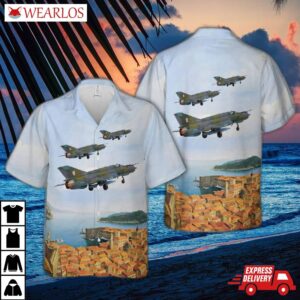 Croatian Air Force Mikoyan-gurevich Mig-21bisd Hawaiian Shirt