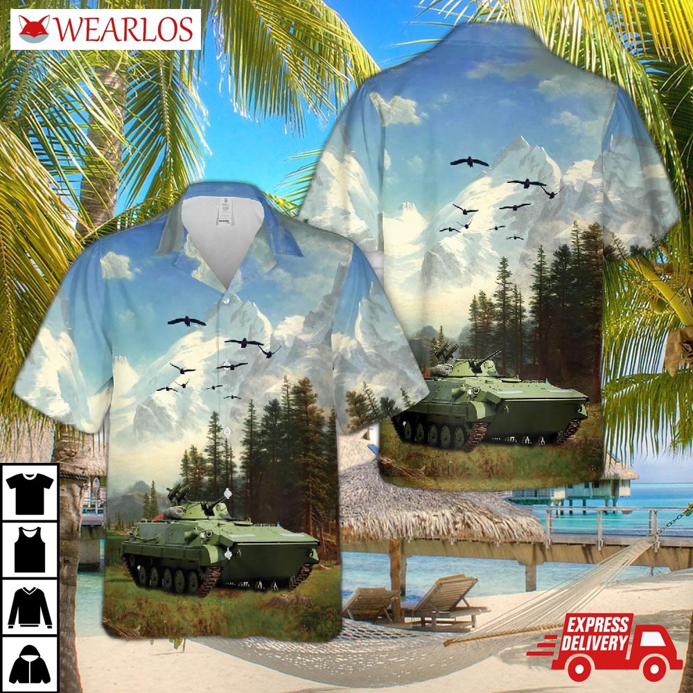 Croatian Army Bvp M-80a Infantry Fighting Vehicle Hawaiian Shirt
