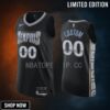 Custom 00 Memphis Grizzlies -23 City Edition Jersey Black