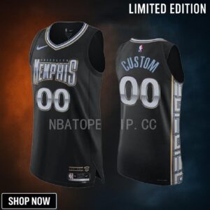Custom 00 Memphis Grizzlies -23 City Edition Jersey Black