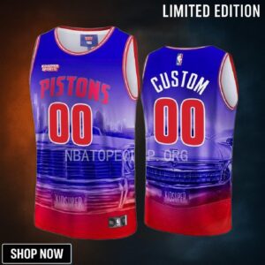 Custom Detroit Pistons & Kidsuper Studios Unisex Hometown Jersey