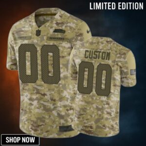 Custom Jersey Nfl Camo Seattle Seahawks